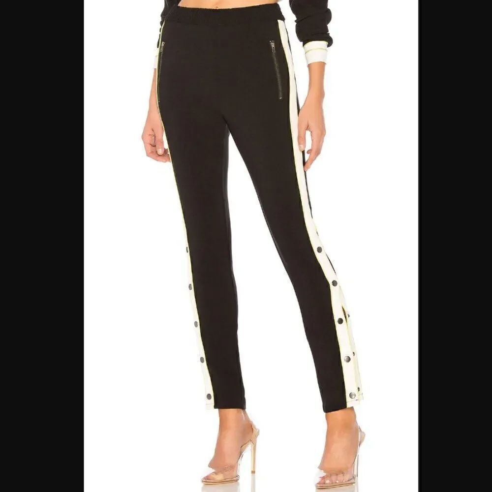 NWT Revolve x Lovers & Friends Katarina Track Pant in Black | size XXS